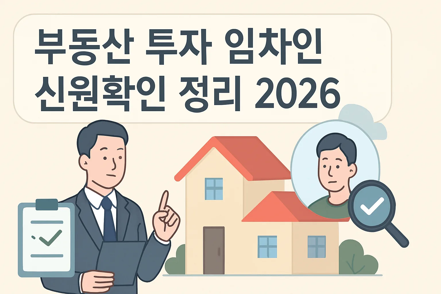 부동산 투자 임차인 신원확인 정리 2026