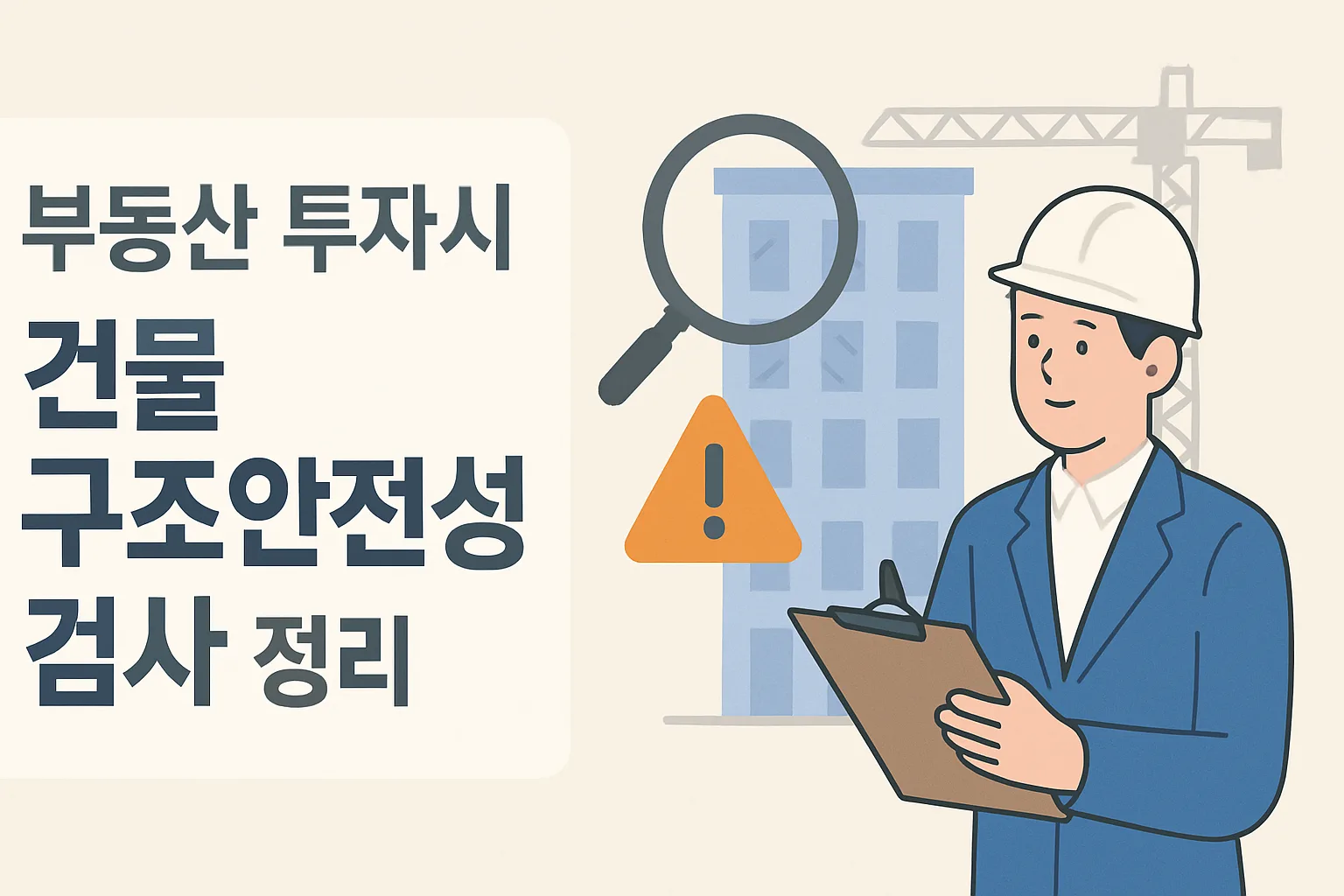 부동산 투자시 건물 구조안전성 검사 정리