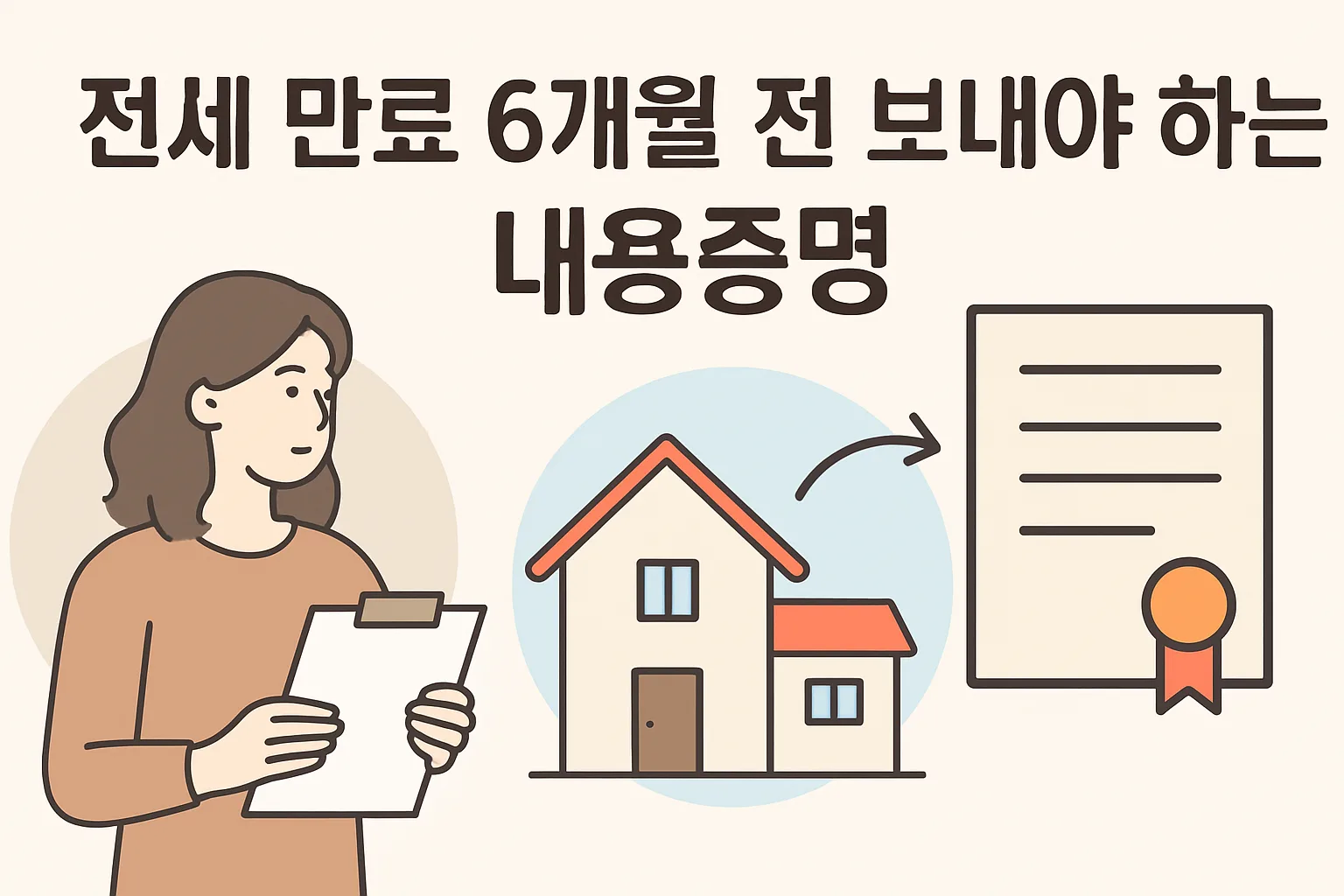 전세 만료 6개월 전 보내야 하는 내용증명